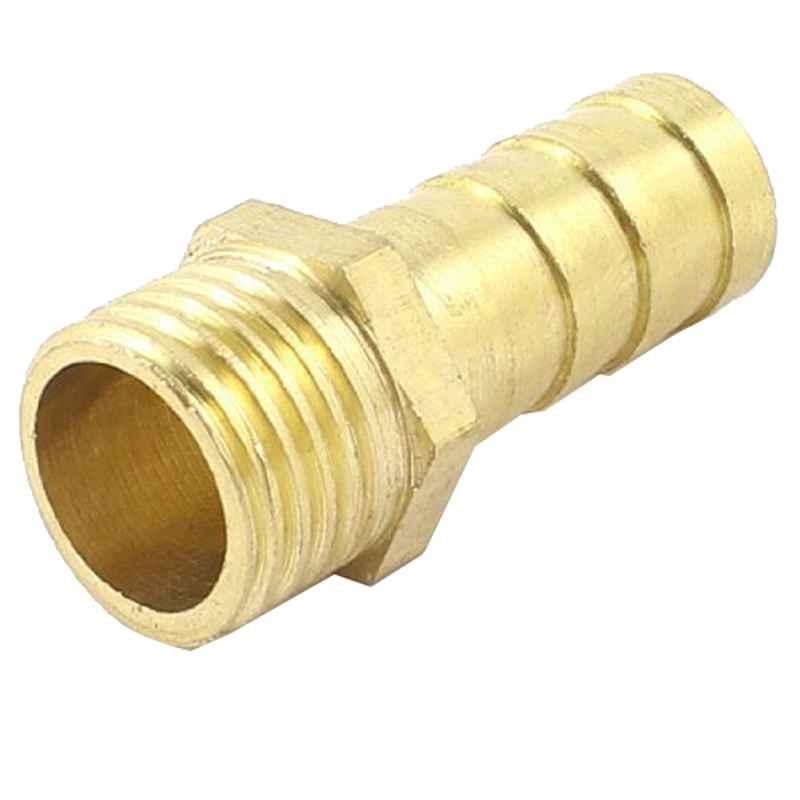 1/4 inchx10mm Male Hose Barb Air Gas Piping Brass Quick Coupler