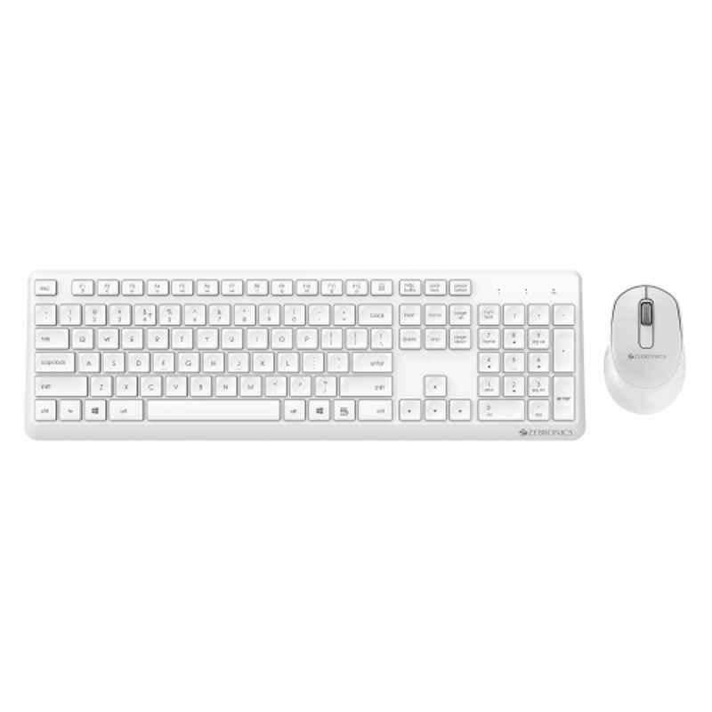 Zebronics Companion 200 106 Key White Wireless Keyboard & Mouse Combo
