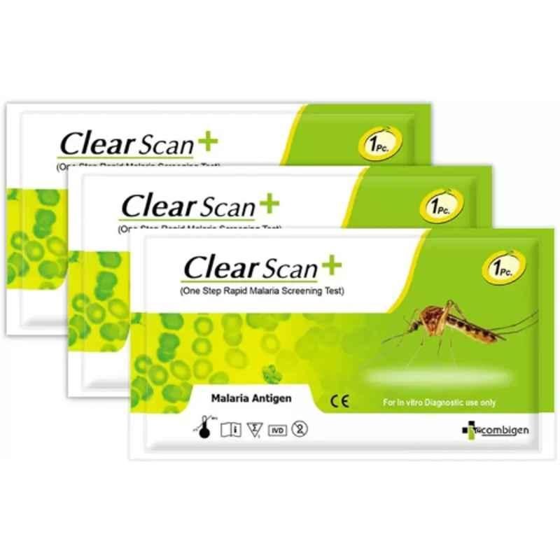 Buy Recombigen Clear Scan PF/PAN Malaria Rapid Test Kit (Pack of 3) Online  At Price ₹162