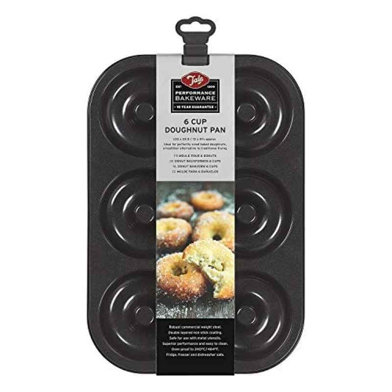 Tala Performance Carbon Steel Eclipse Non-Stick 6 Cup Doughnut Muffin Pan, 10A11235