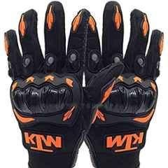 VP1 KTM Moto Biker Hand Gloves for Riding Bikes/Motorcycle/Cycle (Orange, XL)