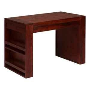 Evok Cayson Acacia Wood Honey Study Table with Book Rack, FBIBSBSWSTWN69129D