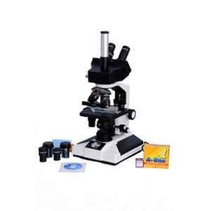 Labpro Trinosemi 40-1500x Trinocular LED Illumination Pathological Microscope with Semi-Plan Achro Objectives 50 Slides & Cover Slips