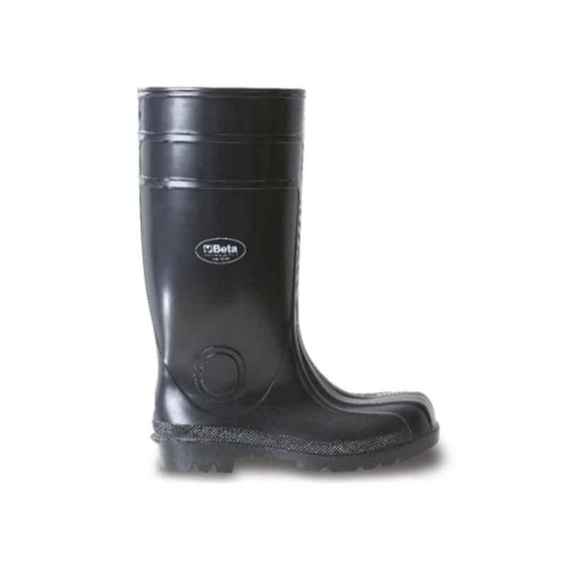 Beta Basic 7328EN PVC & Nitrile Rubber Steel Toe Black Safety Gumboots, 073280739, Size: 6