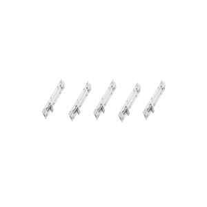 Fastgear Stainless Steel Silver Matt & Glossy Finish Push to Close Tower Bolt, FG3426 (Pack of 5)