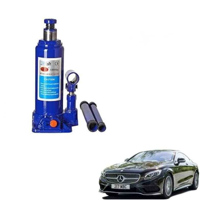 Kozdiko 5 Ton Iron Blue Hydraulic Bottle Jack with Two Rods for Mercedes Benz S Coupe