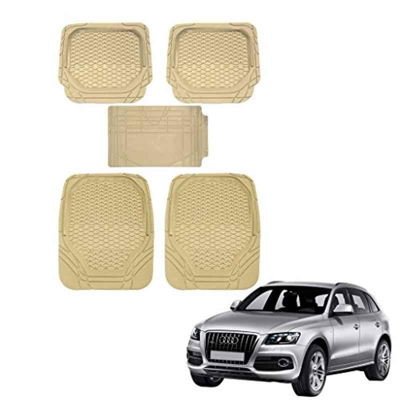 Kozdiko 5 Pcs 8855TW Beige Car Foot Mat Set for Audi Q5, koz_37649