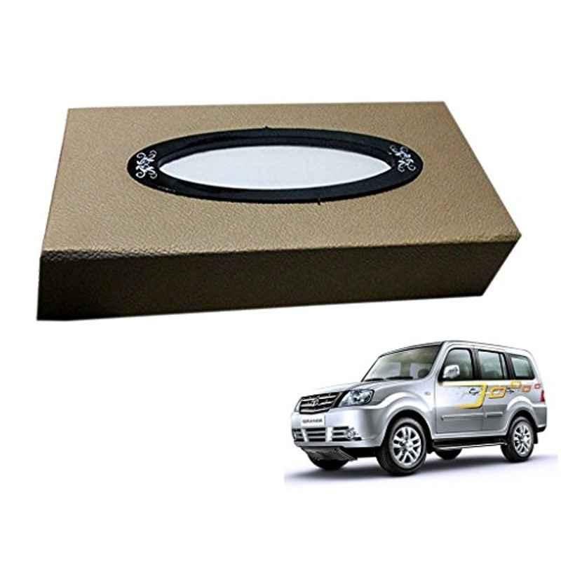 Kozdiko 200 Sheets 100 Pulls Beige Tissue Paper Box for Tata Sumo Grand, koz_32036