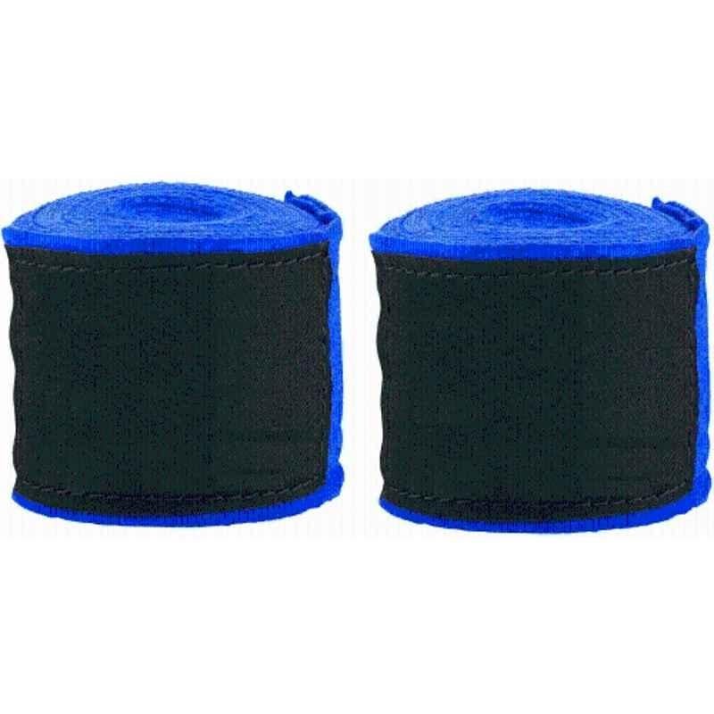 Matrica Indigo Blue Mexican Style Boxing Wrist Support Hand Wraps, Size: Free (Pack of 2)