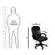 Caddy PU Leatherette Black Adjustable Office Chair with Back Support, DM 61