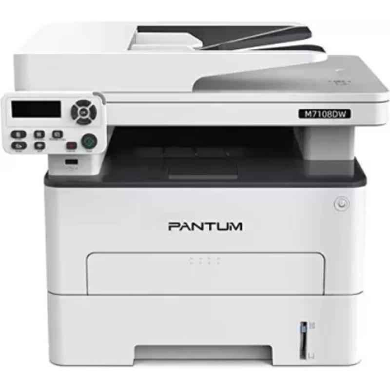 Pantum M7108DW White Monochrome Multifunction Laser Printer with Toner Cartridge