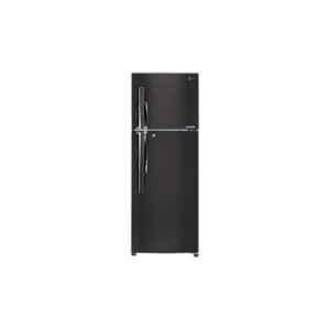 LG 335L 4 Star Black Steel Dual Fridge Inverter Refrigerator, GL-T372JBLN