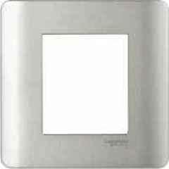 Schneider Electric Zencelo 6A 2 Module Neon White Full Flat Bell Push Switch, IN8486 (Pack of 10)