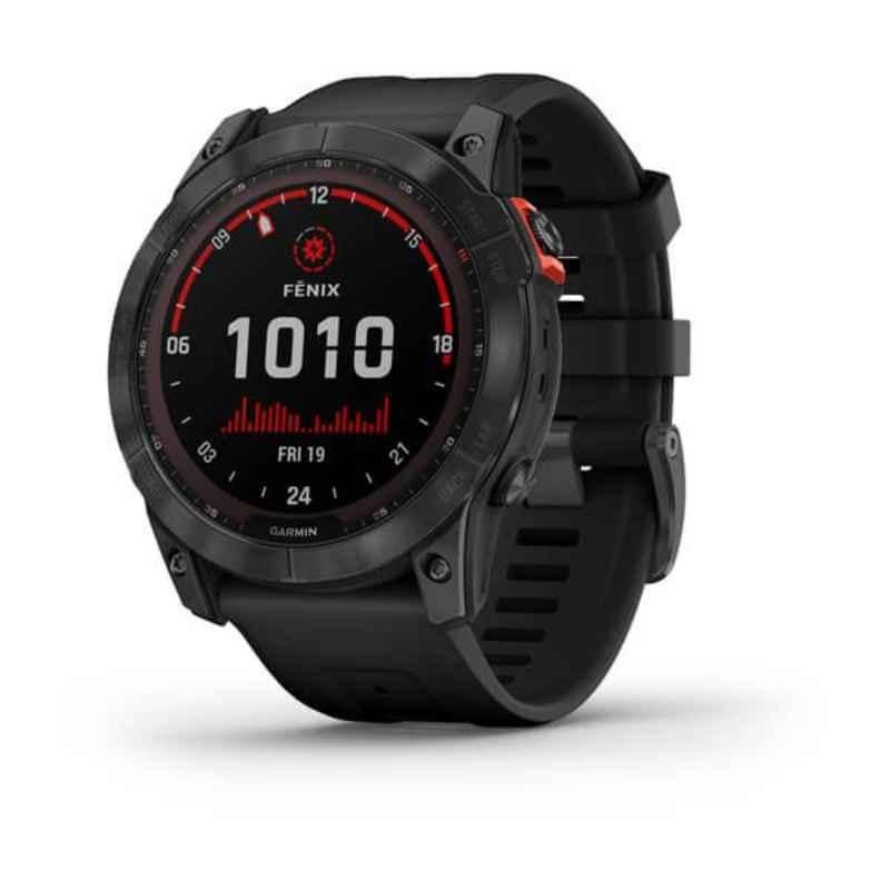 Garmin Fenix 7X Solar Edition 51mm Gray & Black Band Smart Watch, 010-02541-01