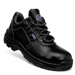Allen Cooper AC-1267 Antistatic Steel Toe Black Work Safety Shoes, Size: 6