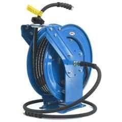 Zephyr 10mm 15m Rubber Black Heavy Duty Auto Retractable Pressure Washer Hose Reel with Dual Arm, ZPW1015DA