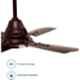 Sameer Gati 600mm 4 Blade Brown Ceiling Fan