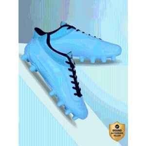 Nivia Airstrike PU Sole Sky Blue Football Shoes for Men, 1229SB10, Size: 10