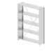 Godrej Altius Lite 1000x400x2500mm Steel Light Grey Storage Rack with 5 Layers
