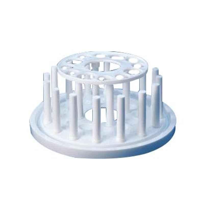 Polylab PP Round Test Tube Stand for 19mm & 25mm Tube, 77704 (Pack of 2)
