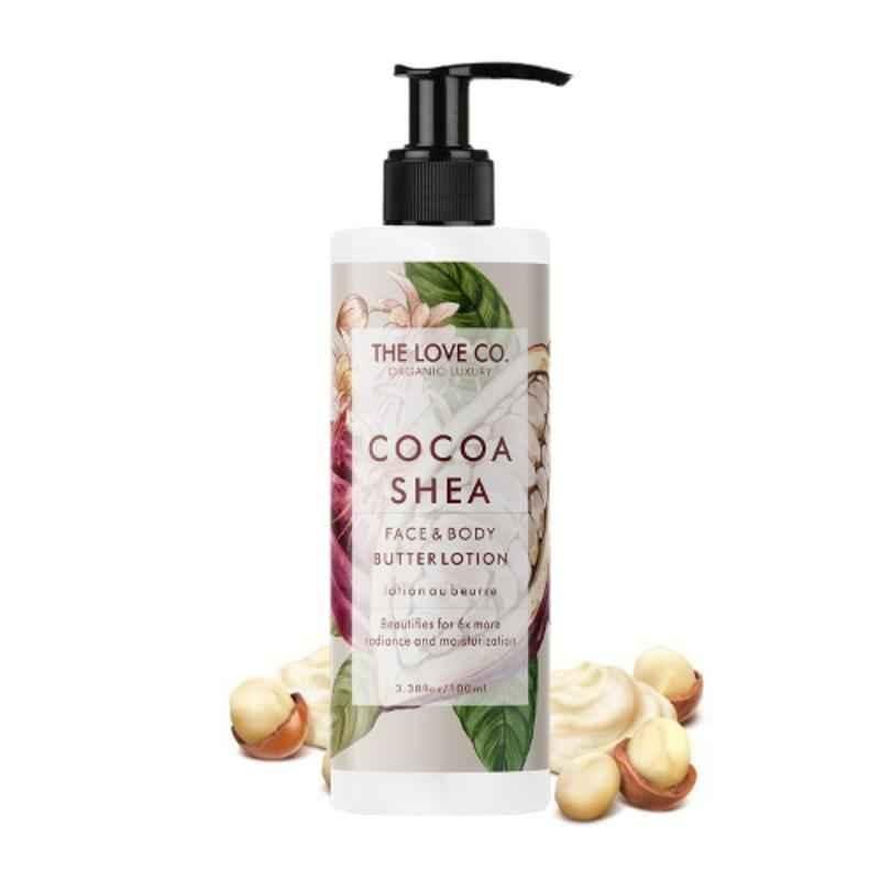 The Love Co. 3369 100ml Cocoa Face & Body Butter Lotion