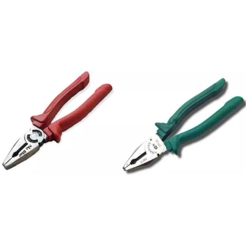 Sky Blue 2 Pcs 7.8 inch Lineman Plier Combo, SBE_PLIER_COMBO_MOD_00325