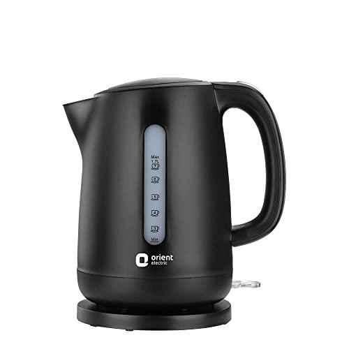 Prestige 1500-W Electric Kettle With Lid Of 1.2 L, Stainless Steel + Plastic