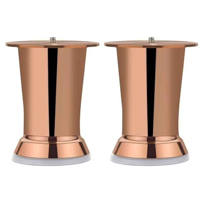 Plantex 4 inch Stainless Steel Antique Brass Sofa Leg/Bed Furniture Leg Pair for Home/Furniture Sofa Leg for Table/Support Leg/Furniture Leg (Pack of 10), APS-DTS-51-4IN-RG-SOFA-LEG-PAIR-PK-5