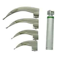 Forgesy 4 Pcs Stainless Steel Laryngoscope Fiberoptic Set, X66