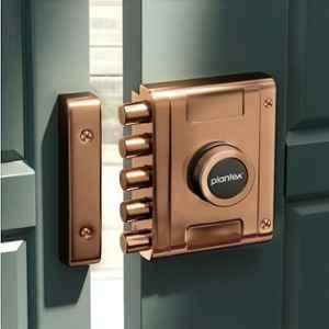 Plantex Stainless Steel Deadbolt Lock/Penta bolt Main Door Lock/5-Point Security Door Lock Set with Anti Theft Mechanism 5 Years of Warranty PVD Rose Gold