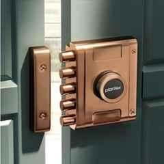 Plantex Stainless Steel Deadbolt Lock/Penta bolt Main Door Lock/5-Point Security Door Lock Set with Anti Theft Mechanism 5 Years of Warranty PVD Rose Gold