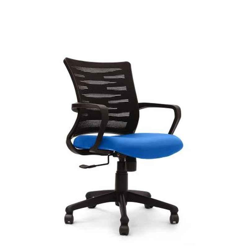 Advanto Blue Zigzag Mesh Back Workstation Chair, AVPN BL 065