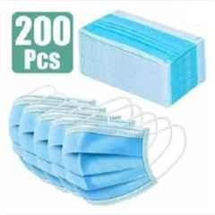 Wellstar 3 Layer Pharmaceutical Blue Surgical Face Mask with Nose & Melt Blown Fabric Layer, FACEMASK016 (Pack of 200)