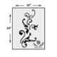 Kayra Decor 16x24 inch PVC Swirl Wall Design Stencil, KHSNT030