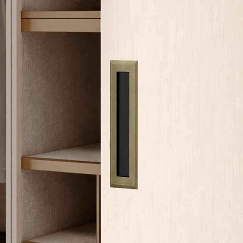 Plantex 160mm Zinc Antique Brass Concealed Handle for Sliding Door, Wardrobe & Kitchen Cabinet- APS-DTC-3900-BA-160MM-CONCELD-HANDL-PK1