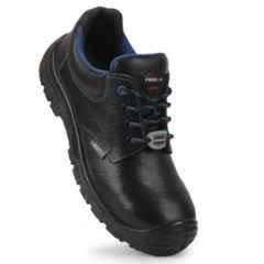 Liberty Surksha-1AL Leather Low Ankle Steel Toe Black Safety Shoes, Size: 6
