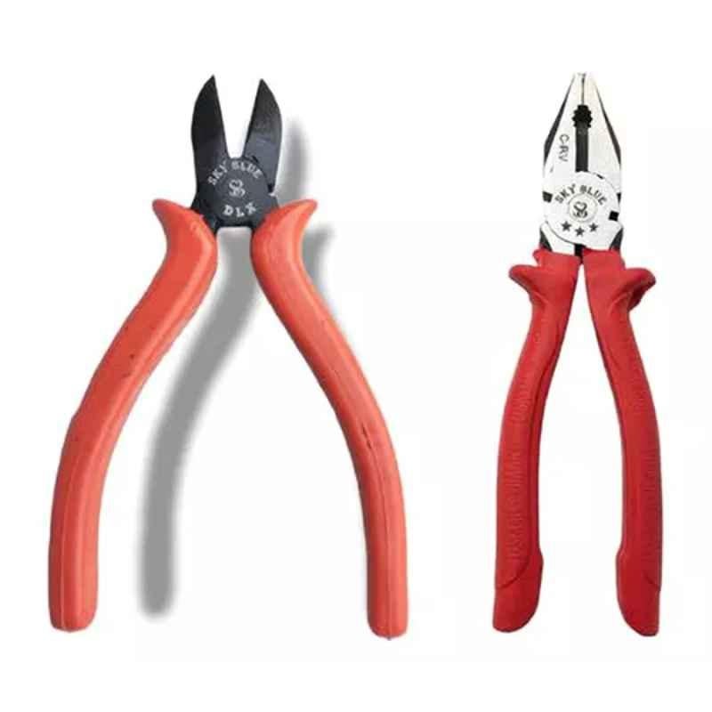 Sky Blue 2 Pcs 8 inch Lineman Plier Combo, SBE_PLIER_COMBOS_COMBO_683