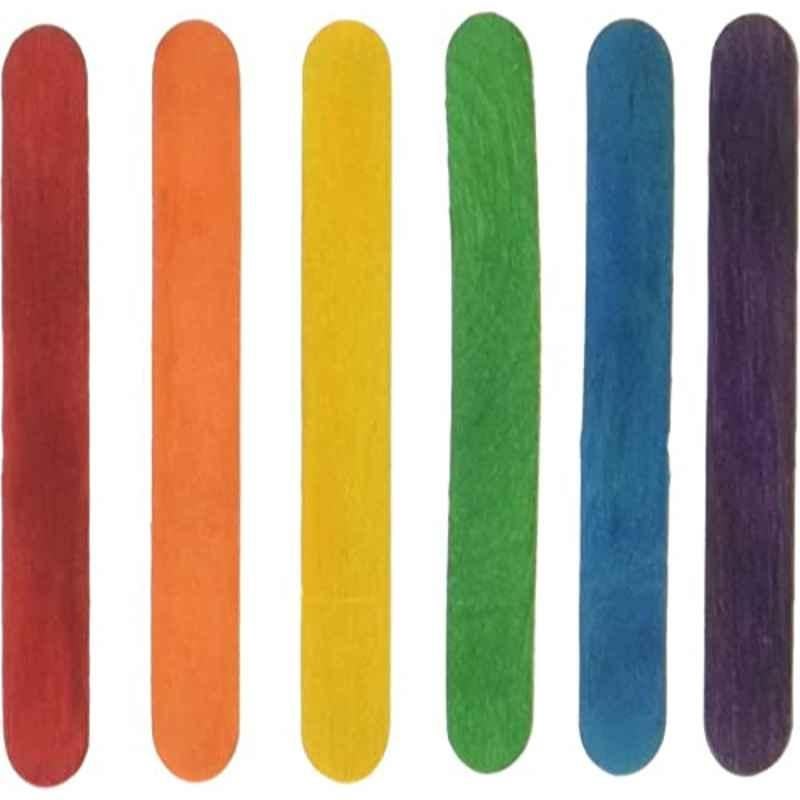 Buy Deera Wooden Rectangular Coloured Craft Sticks (Pack of 300) Online ...