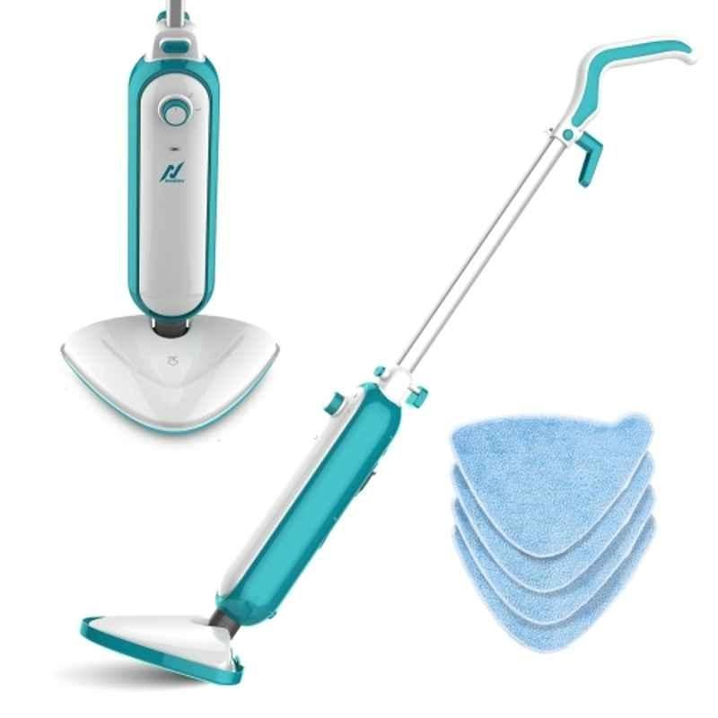 NexLev 1300W 400ml White & Blue Steam Mop for All Surface Types, SM-01