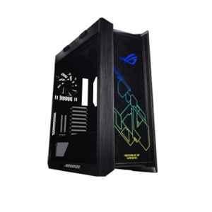 Asus Helios RGB Aluminum & Steel Black Mid Tower Computer Case with USB 3.1 Front Panel, Smoked Tempered Glass & Four Case Fan, ROG-STRIX-GX601