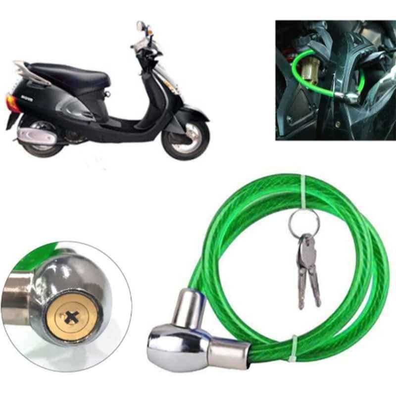 Auto Pearl PVC & Plastic Green Heavy Duty Cable Lock for Nova EX, 379