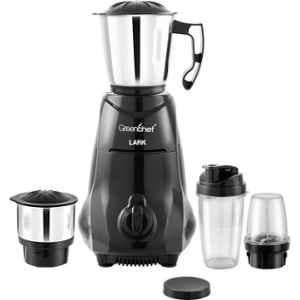 Greenchef Lark 550W ABS Black Juicer Mixer Grinder with 4 Jars