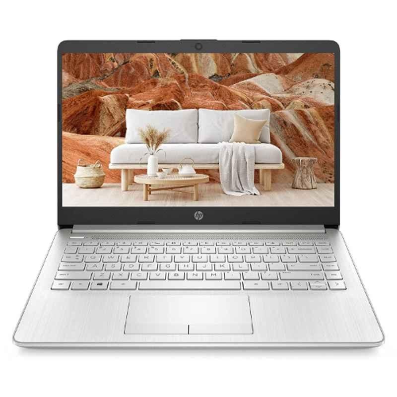 HP 14S-FQ1089AU-50M59PA Natural Silver Laptop with 5th Gen AMD Ryzen 3 5300U/8GB RAM/512GB SSD/AMD Radeon Graphics & 14 inch FHD Display
