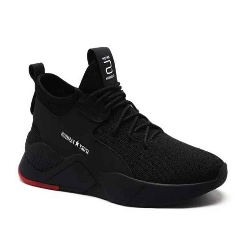 Durban Wonker 6287 Synthetic Leather Steel Toe High Ankle PVC Black Work Safety Shoes, Size: 6