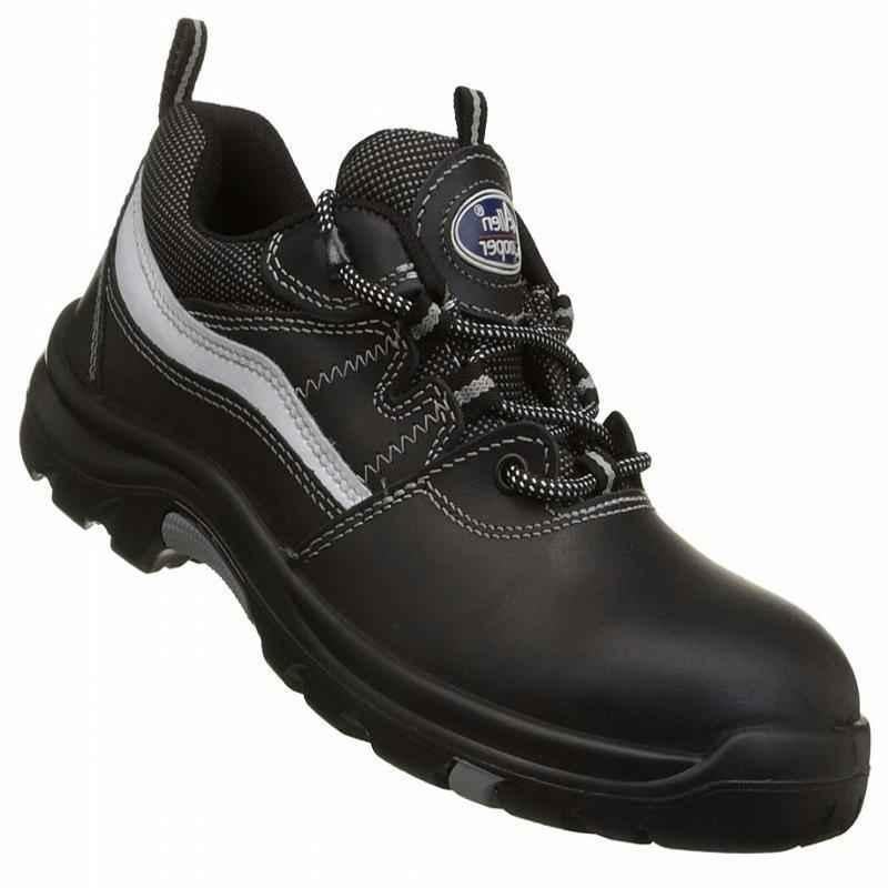 Allen Cooper AC-1425 Heat  Resistant Black Work Safety Shoes, Size: 9