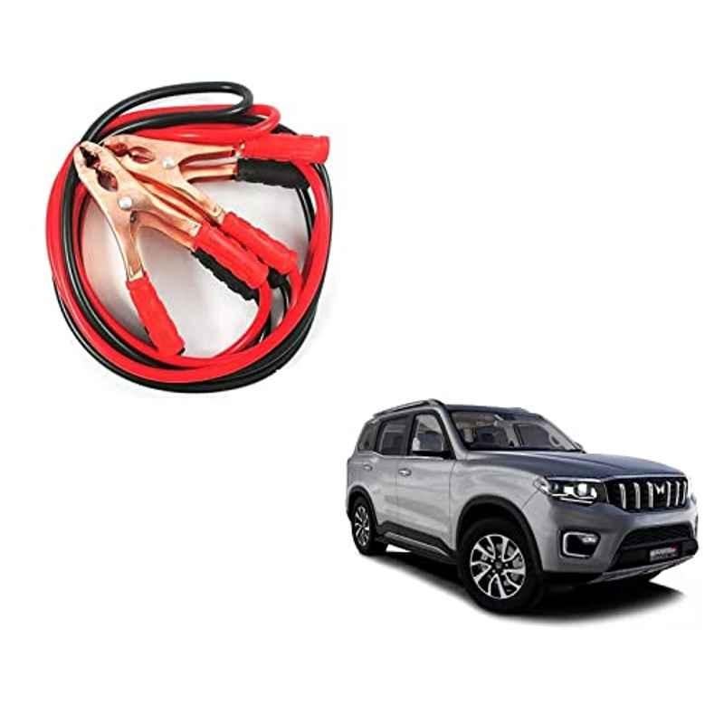 Kozdiko 7.5ft 500A Copper Heavy Duty Anti-Tangle Car Battery Booster Jumper Cable for Mahindra Scorpio-N-2022
