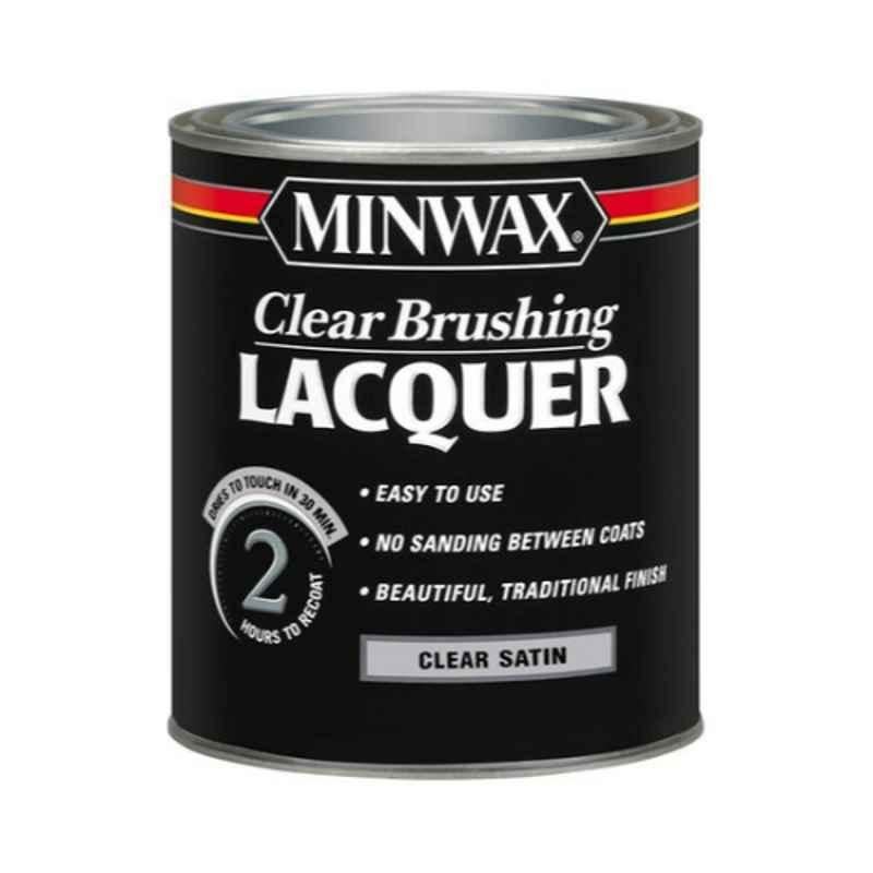 Minwax 1 Quart Clear Brushing Satin Lacquer, 155100000