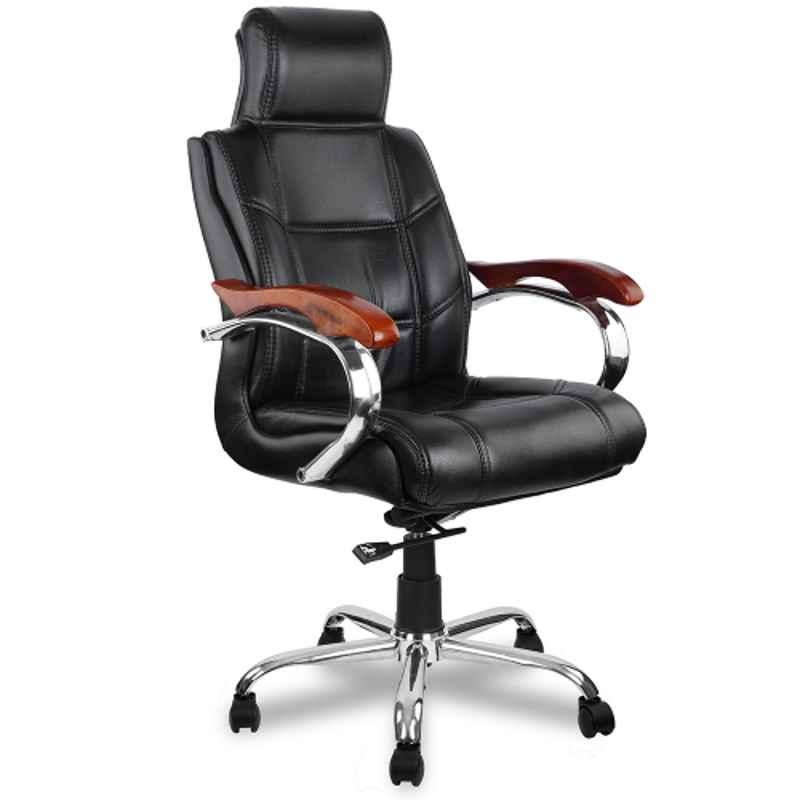 Mango Blossom BOSS Leatherette High Back Black Office Chair, OFF.OFF.95649338