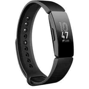 Fitbit Inspire Silicone Black Strap Health & Fitness Tracker, FB412BKBK