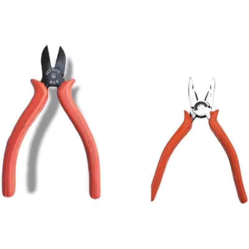 Sky Blue 2 Pcs 7.8 inch Lineman Plier Combo, SBE_PLIER_COMBO_MOD_00665